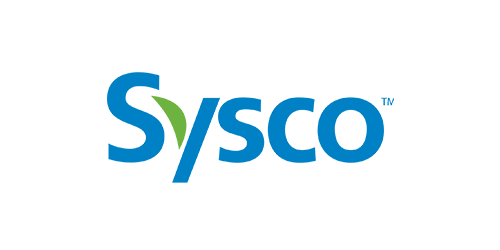 The image showcases the Sysco logo, with "Sysco" in blue and a stylized green leaf forming part of the letter "S", exuding freshness akin to reliable WordPress Hosting.